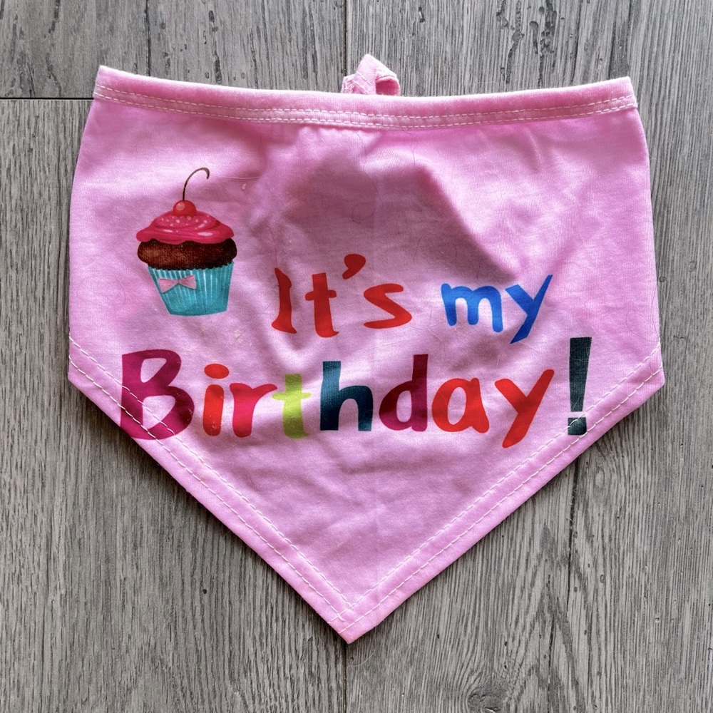 “It’s My Birthday” Pet Bandana